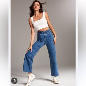 Aritzia denim forum the farrah high rise wide leg jeans size 28L retro chic 90s